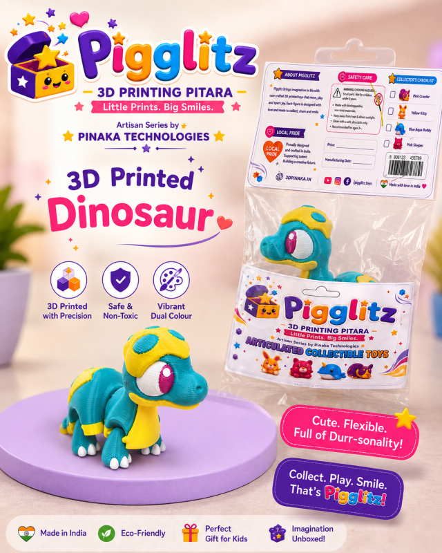 Pigglitz 3D Printed Dinosaur
