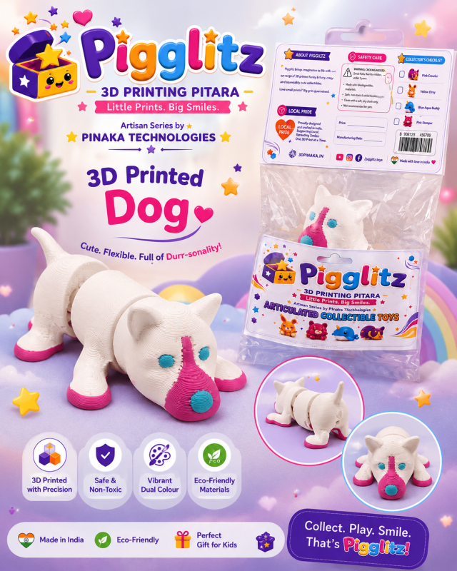 Pigglitz 3D Printed Dog