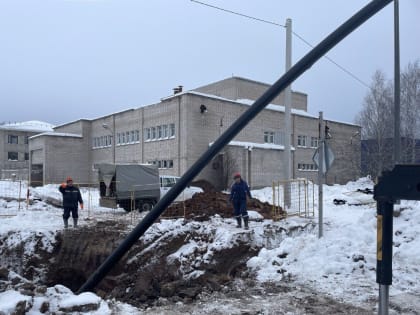 На территории промышленного парка в Глазове строятся системы водоотведения, а также газо- и водоснабжения