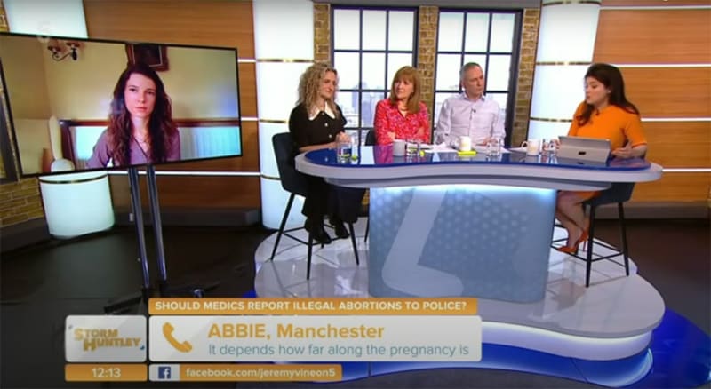 Storm Huntley on Channel 5