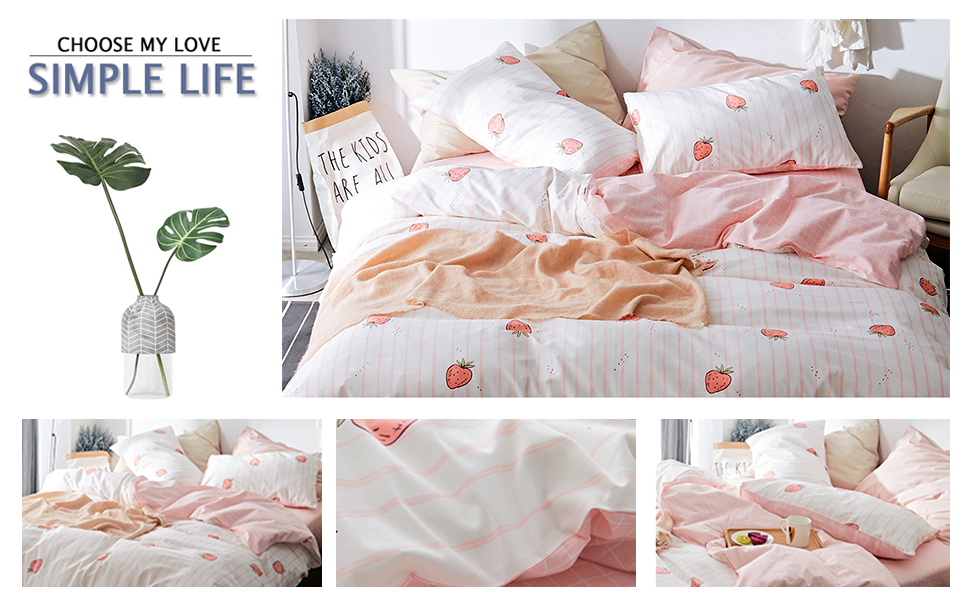 Strawberry Aesthetic Bedding Set 🍓