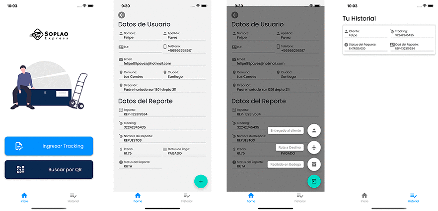 Sistema de Recepción de paquete