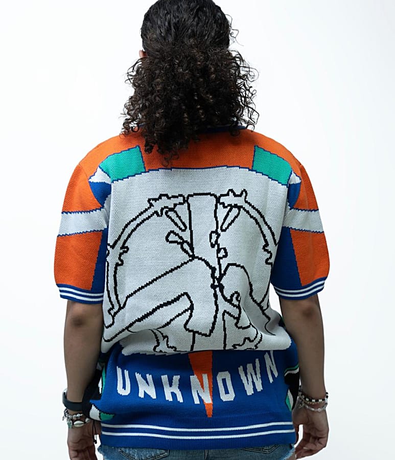 PFP Jacquard Retro Jersey Blue additional image 2