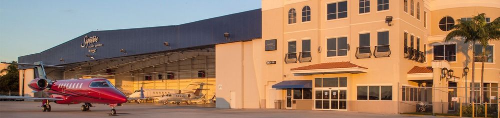 Signature FBO at Boca Raton Airport entrance