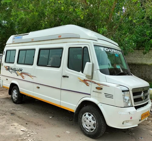 27 Seater Tempo Traveller White 3