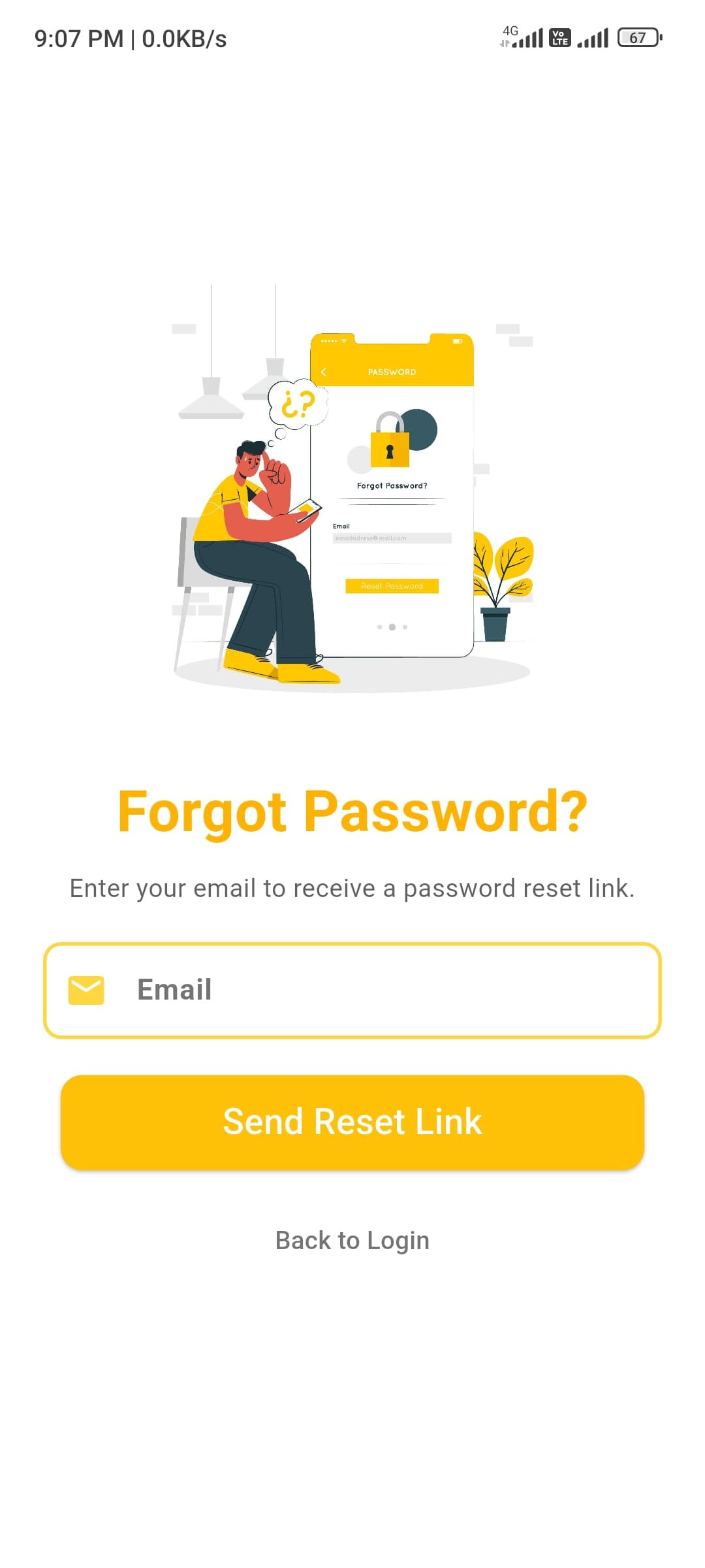 Forgot Password Page