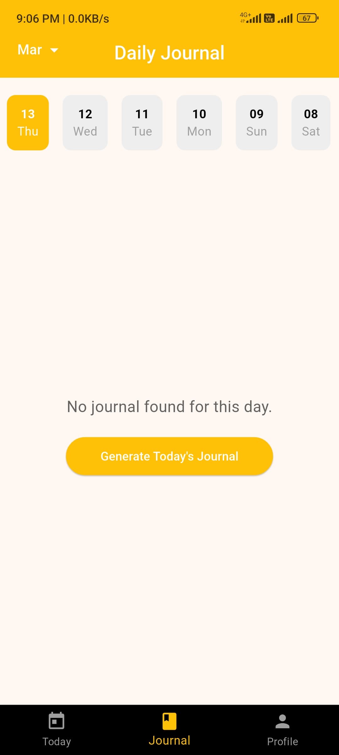 No Journal Yet