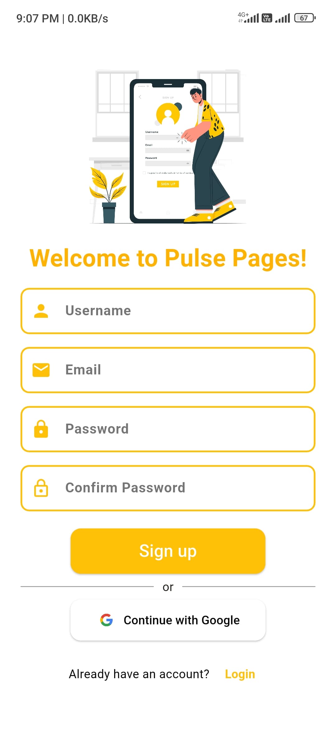 SignUp Page