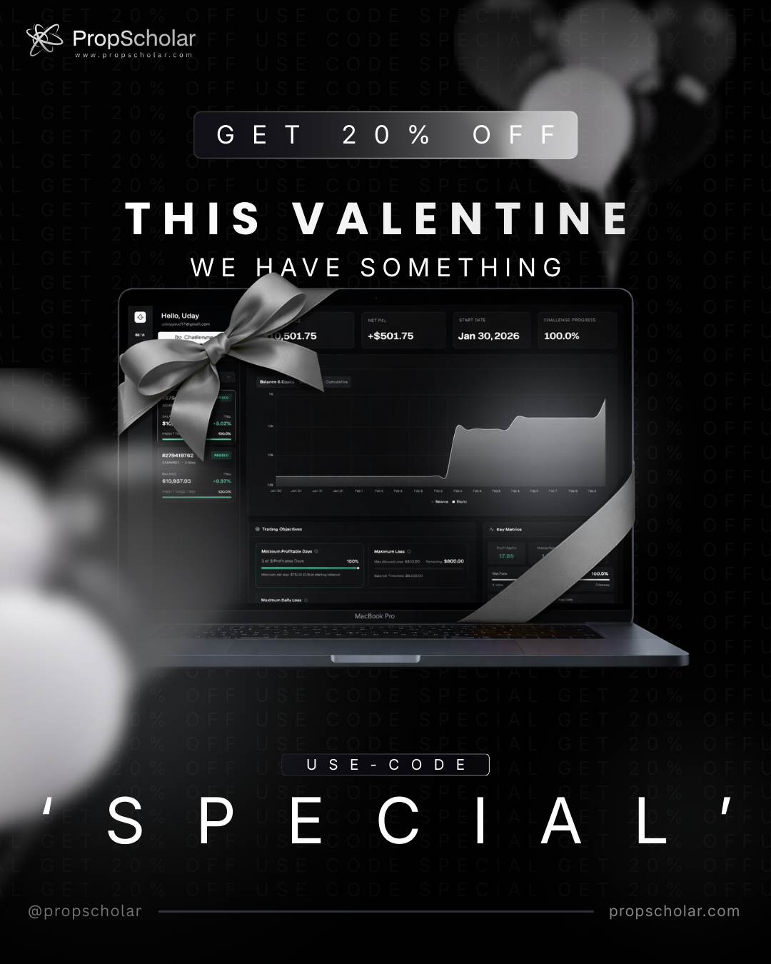PropScholar Valentine Discount 2026: Get 20% Off All Evaluations – Trading Scholarship Guide by PropScholar