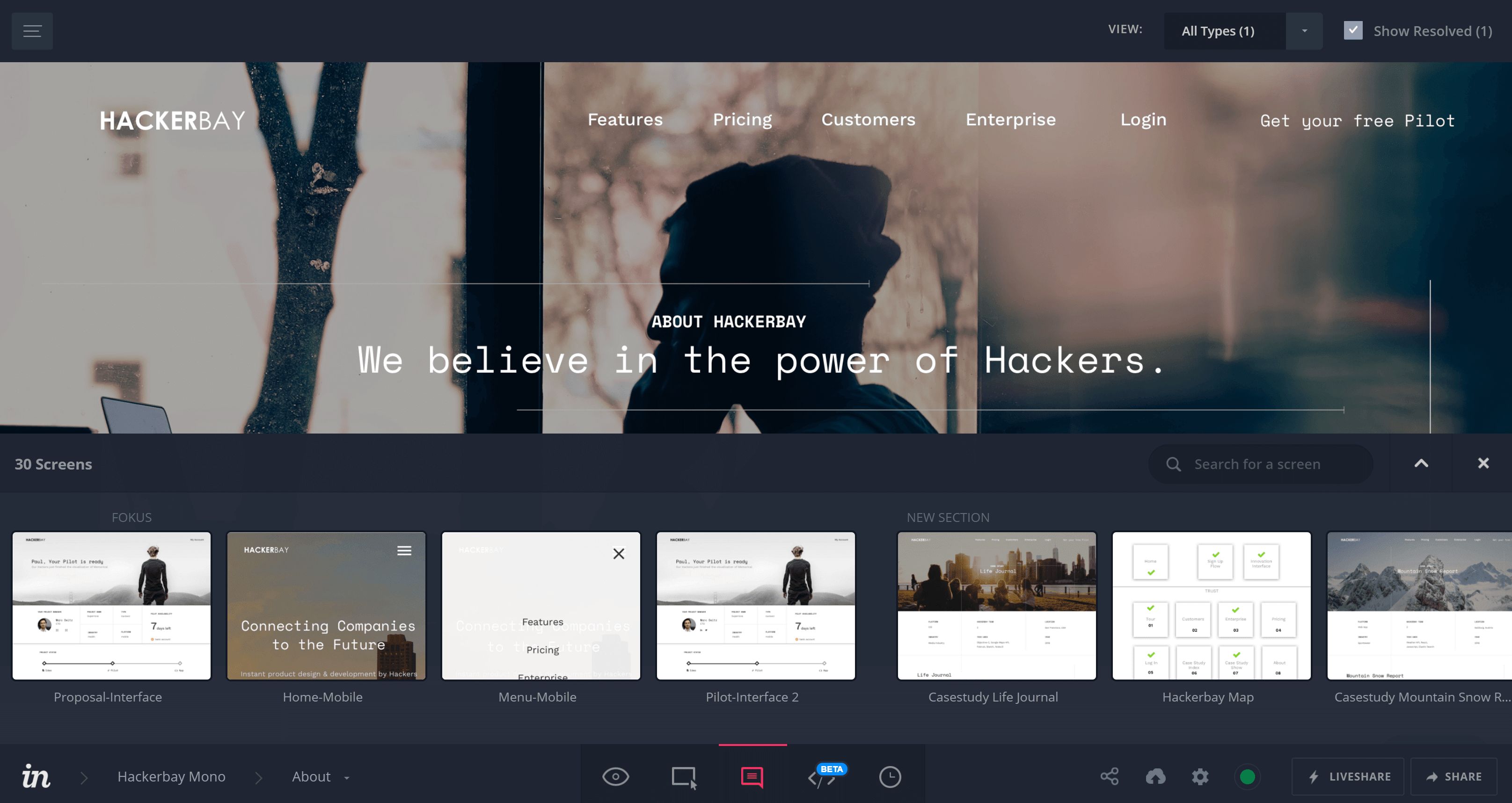 InVision enables teams to collaborate and communicate on design and prototyping