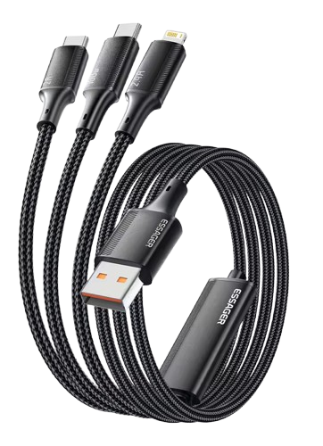 Cabo USB Essager 3x1