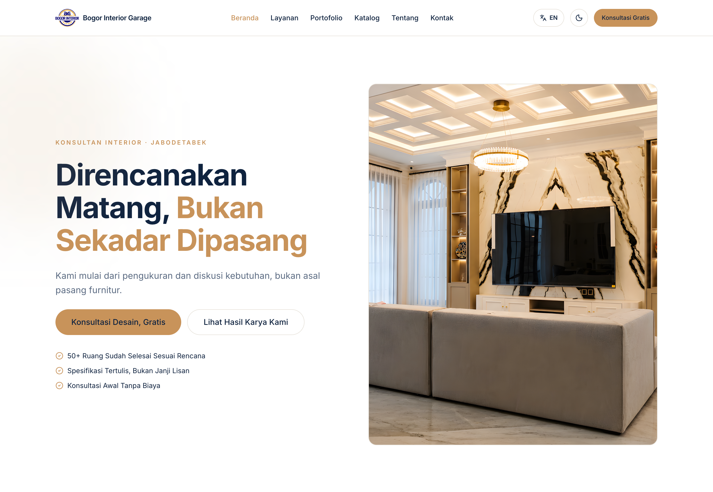 Company Profile, Portfolio Bertingkat & Katalog Edukasi - Bogor Interior Garage