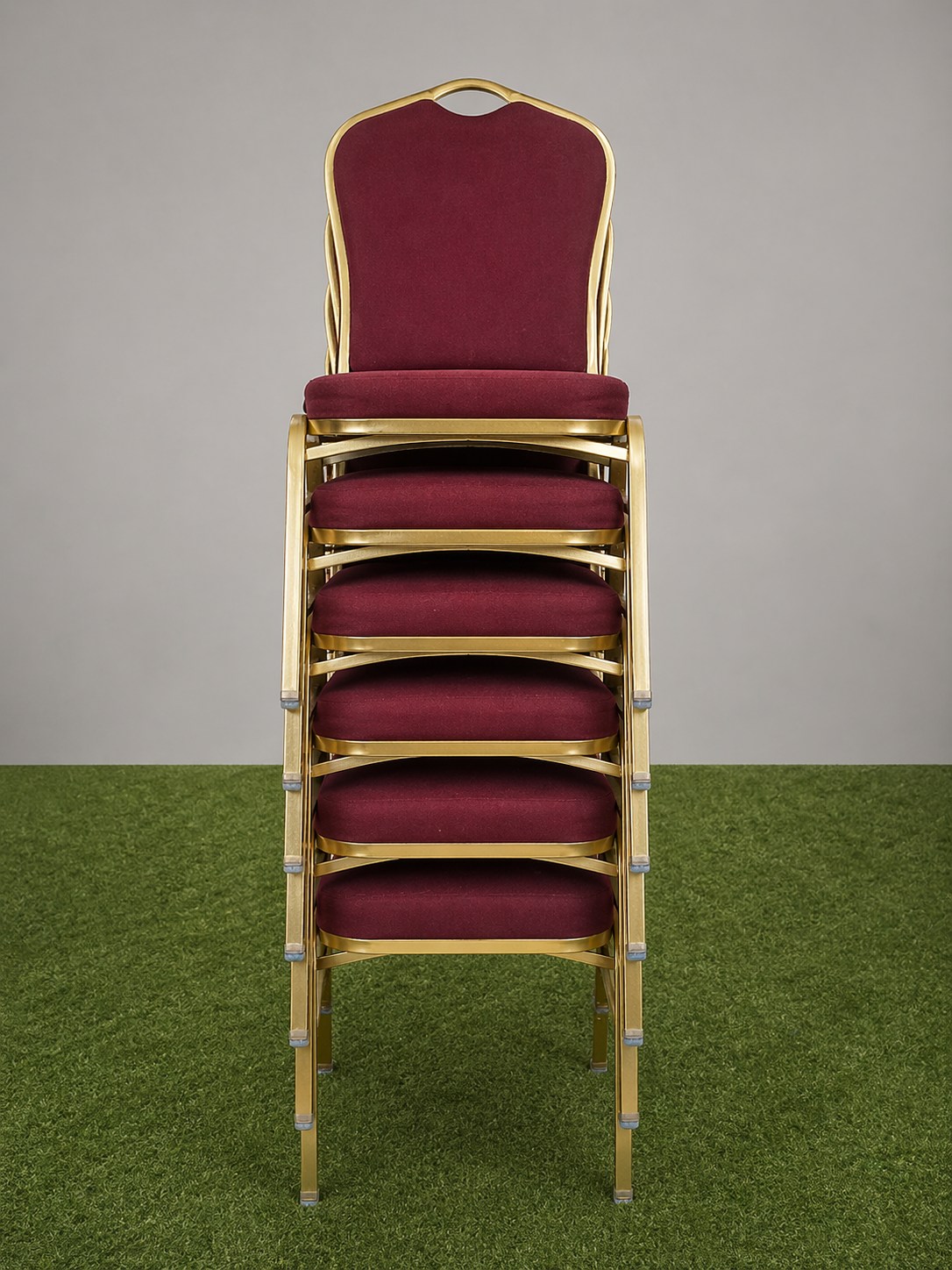 Banquet Chairs, Color: Wine. Example photo from Boblys Rentals.