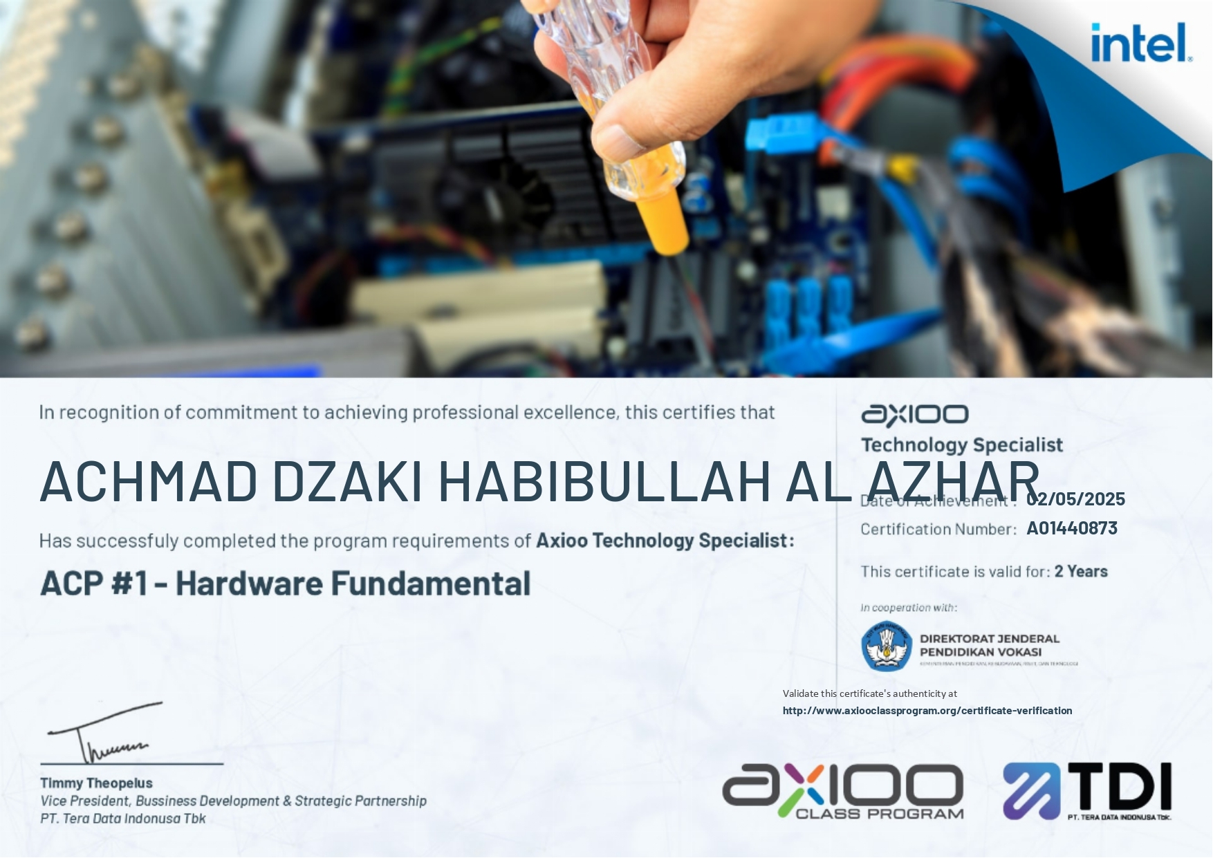 Axioo Class Program – Hardware Fundamental