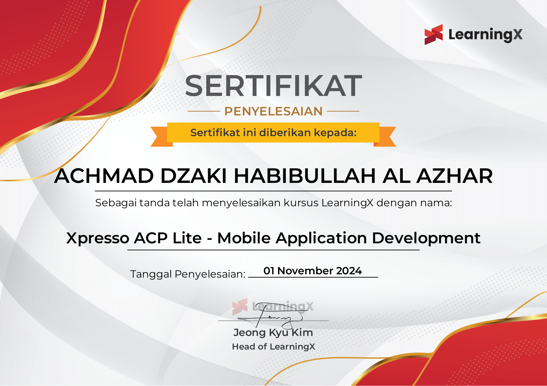 LearningX – Mobile App Development