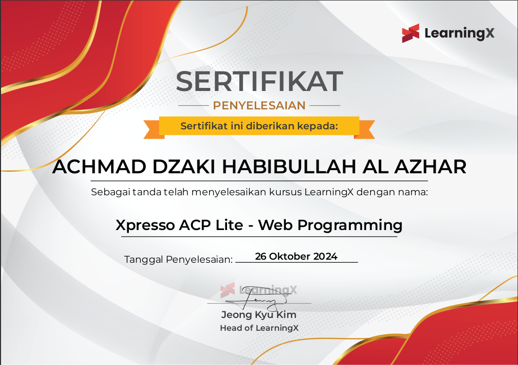 LearningX – Web Programming