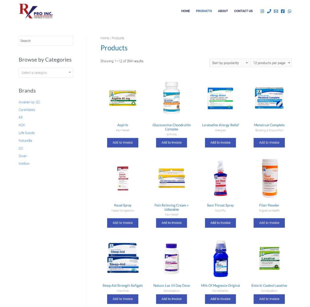Illustration of a pharmaceutical product for the Wordpress Quotation Plugin project