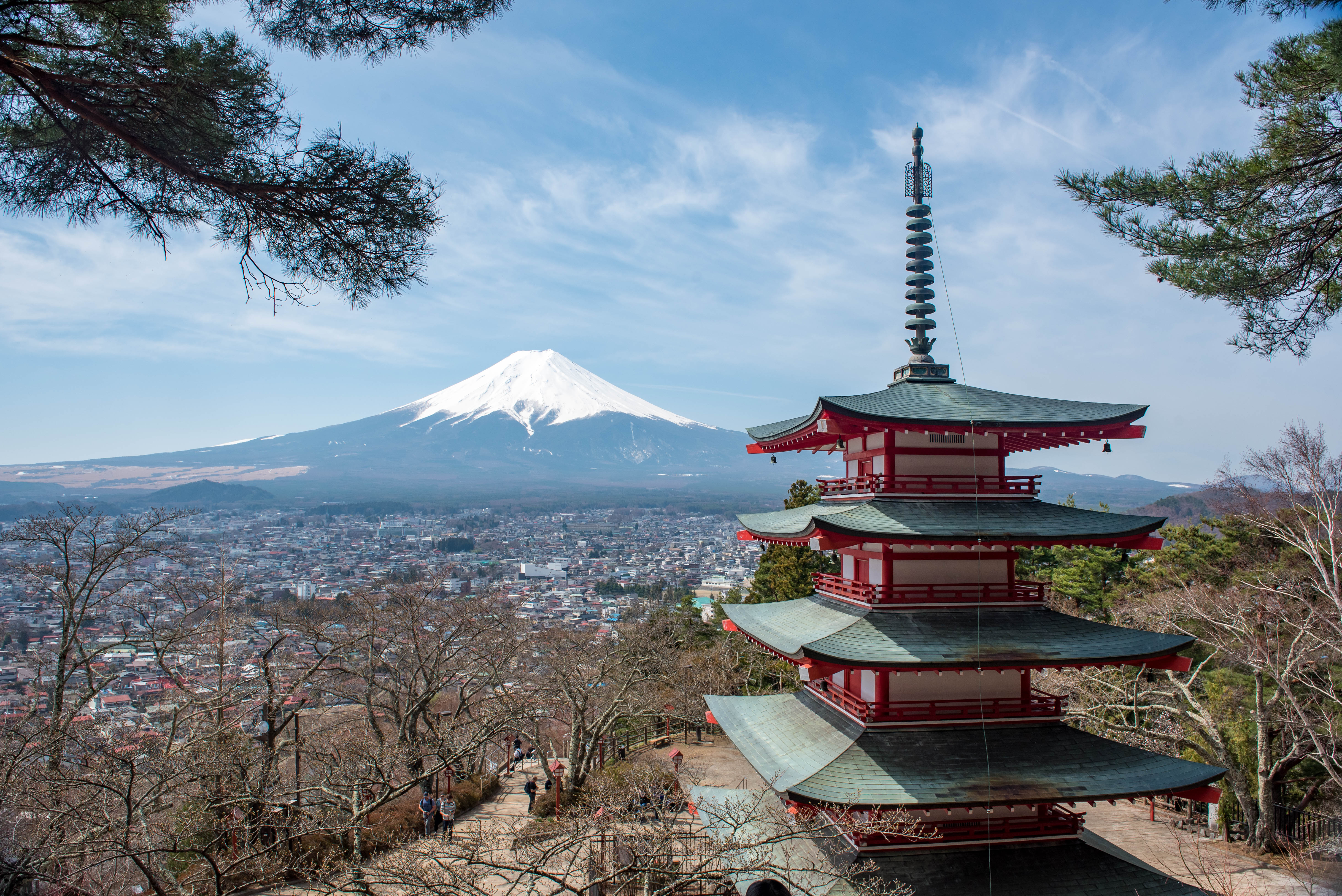 Japan - Chureito Pagoda view of Mt Fuji