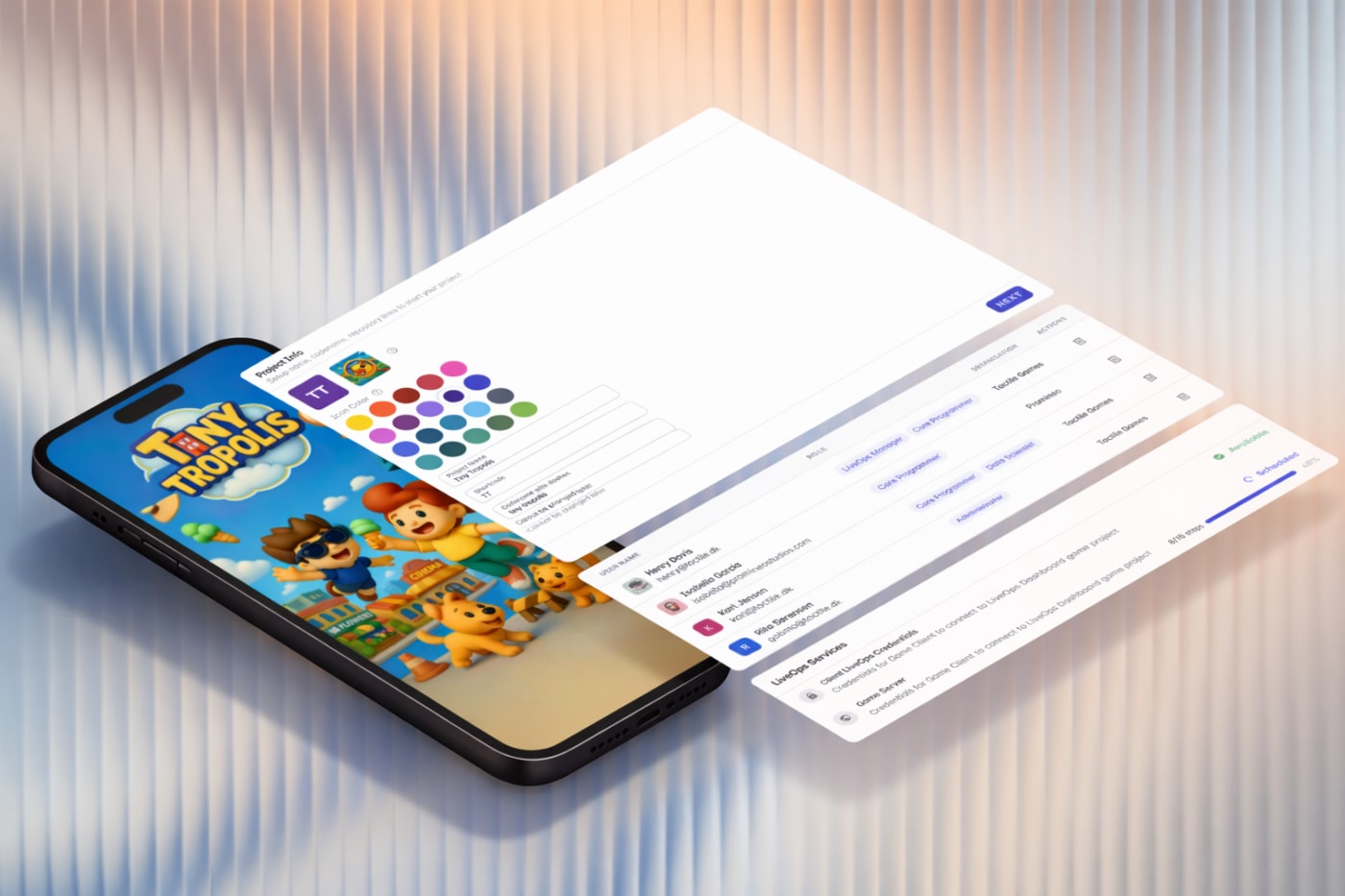 Automating game setup for scalable releases project preview