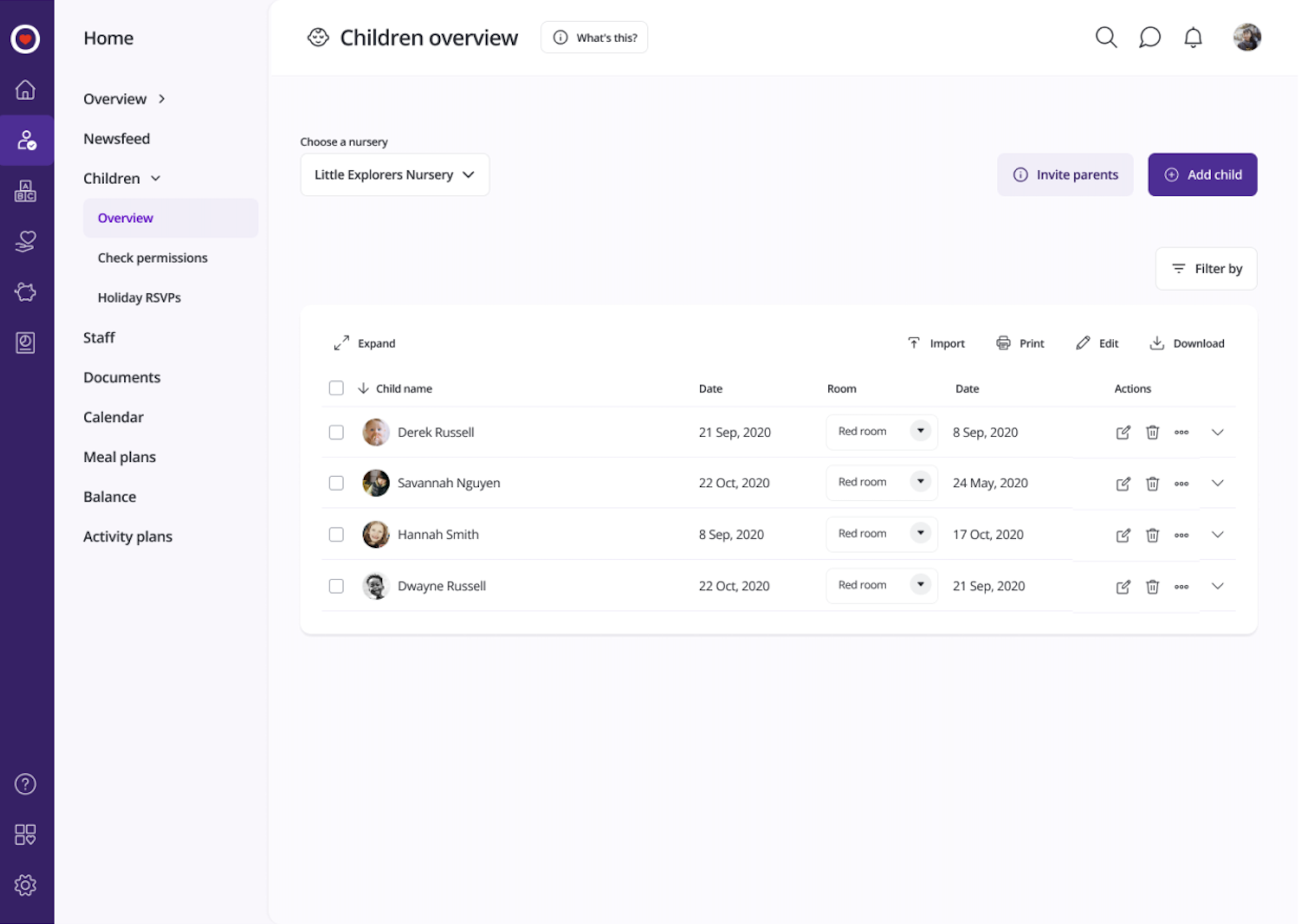 Design system applied in the product UI