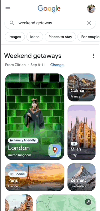 Get inspired high-fidelity prototype - selected state