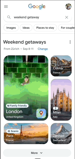 Get inspired high-fidelity prototype - Grindelwald