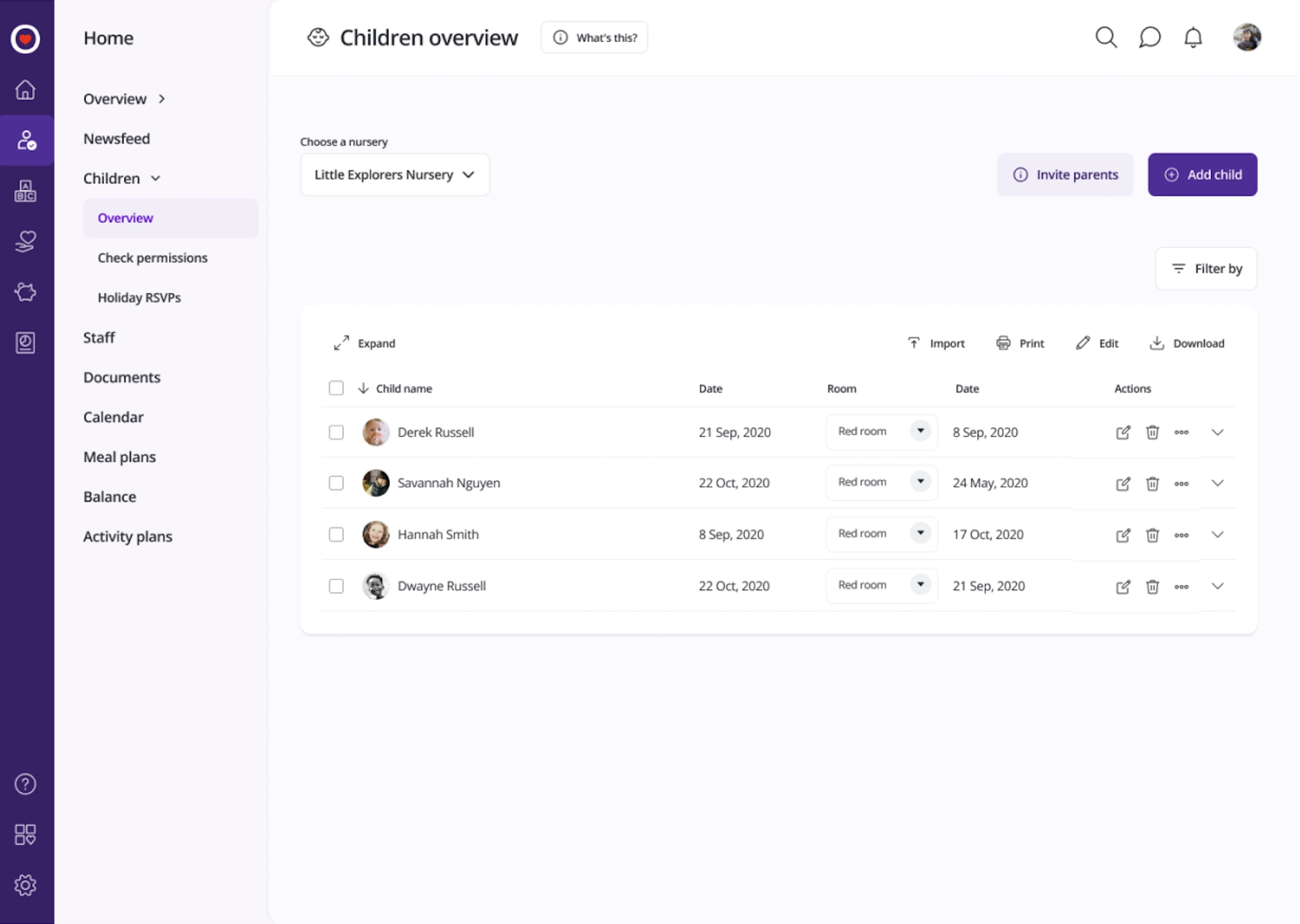 Design system applied in the product UI