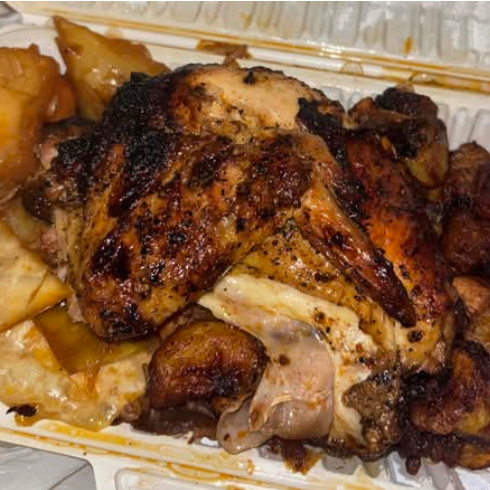 1/4 Chicken Rice & Plantains