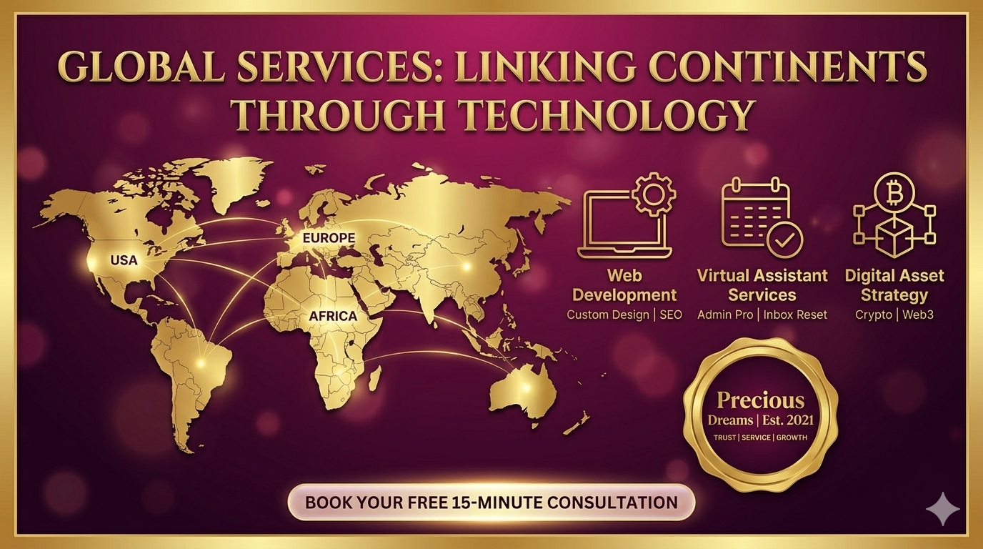 Precious VA Services — Global Services Banner