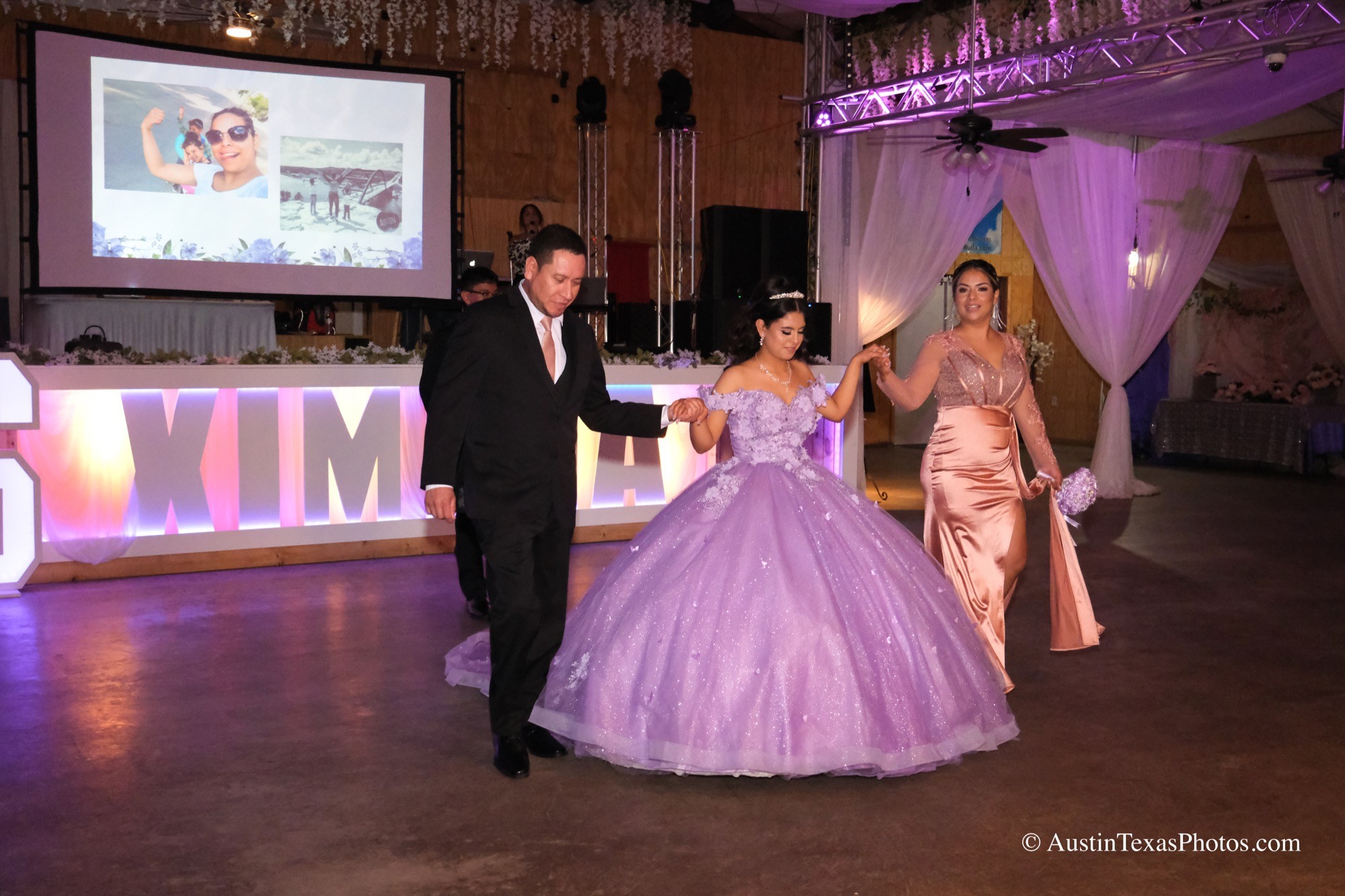 Quinceañera entrance to the event center