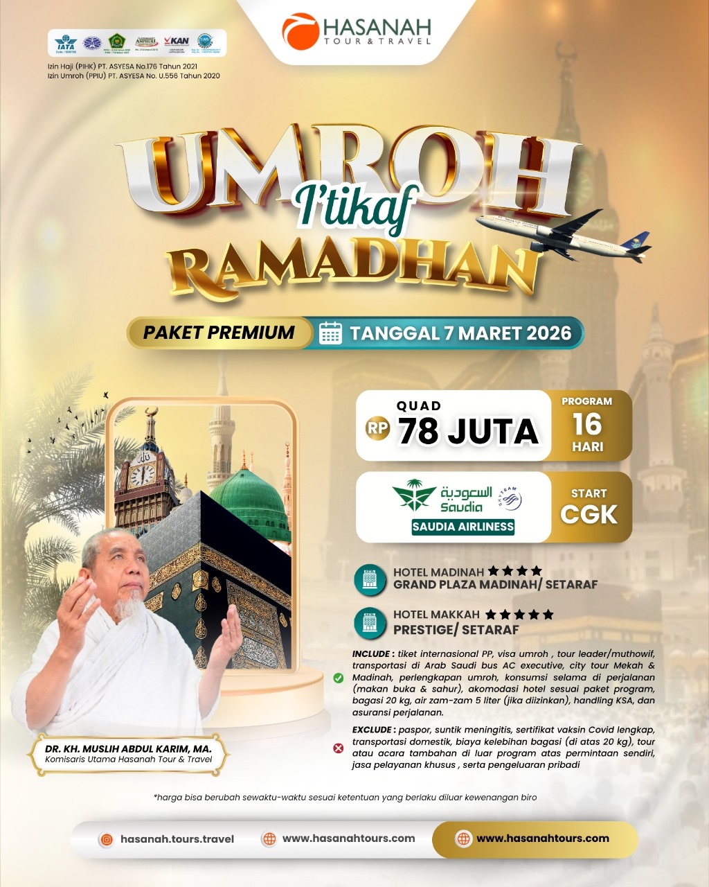 Umroh Premium Itikaf Ramadhan