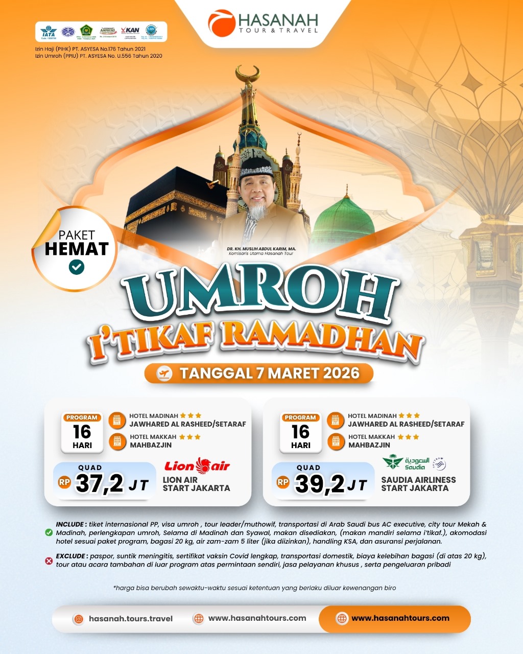 Umroh itikaf Hemat Ramadhan by Lion Air