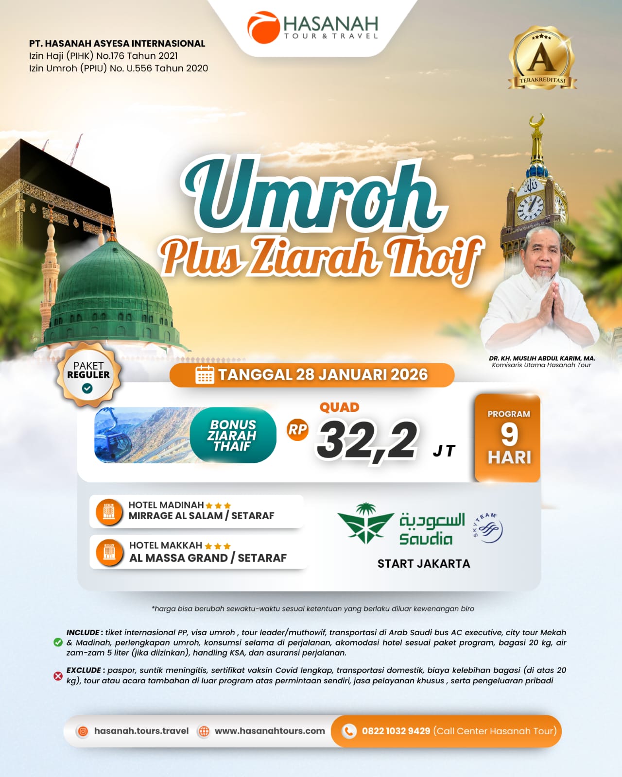 Umroh Hasanah 28 Januari 2026