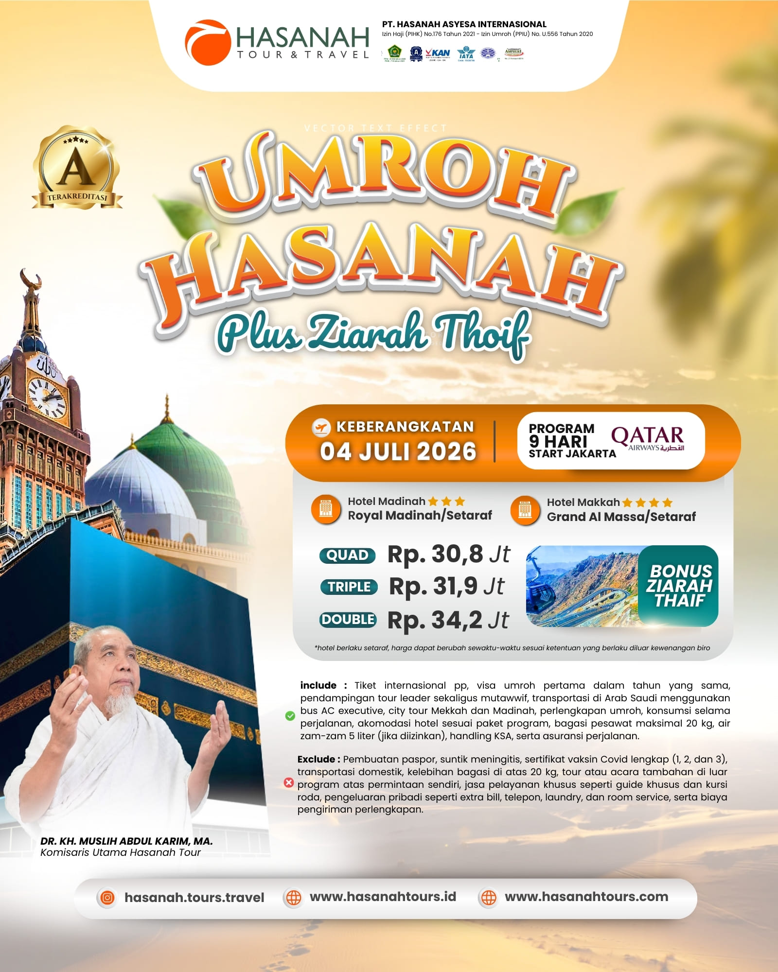 Umroh Hasanah 04 Juli 2026