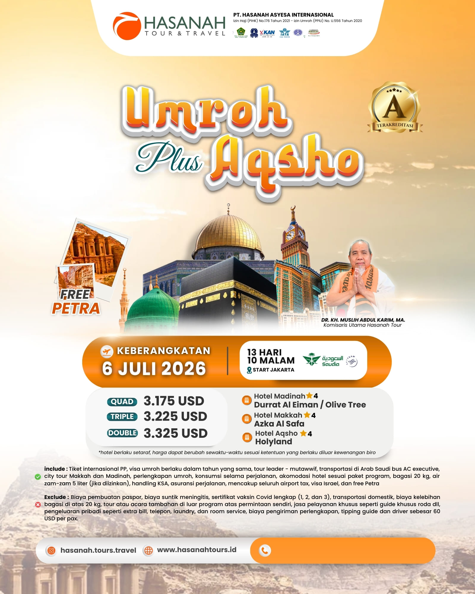 Umroh Plus Aqso 6 Juli