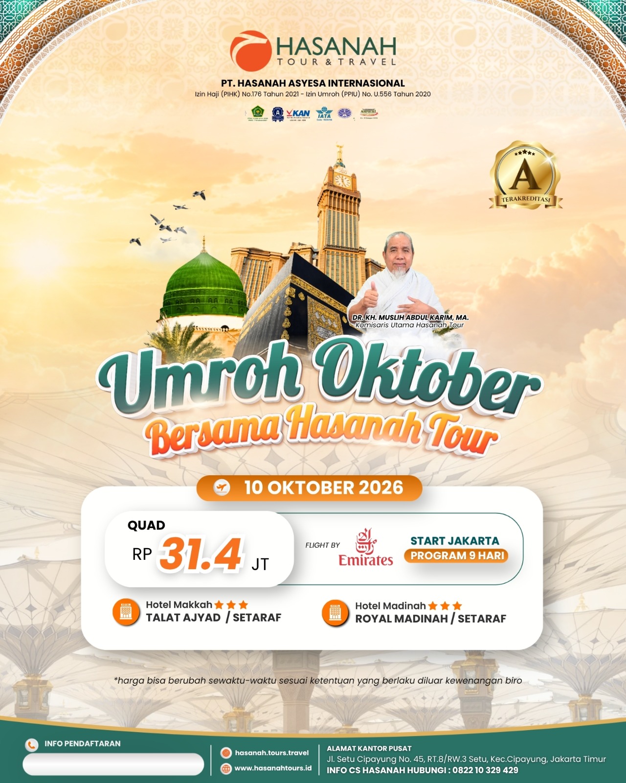 Umroh Oktober Berkah Hasanah