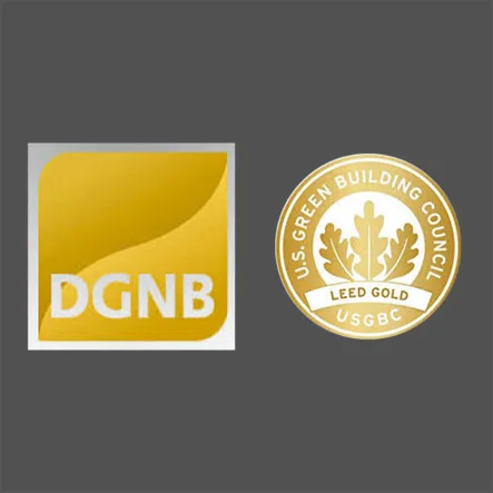 Fertigstellung Bürogebäude Max Frank in Leiblfing, DGNB-Zertifizierung in Gold, LEED-Zertifizierung in Gold
