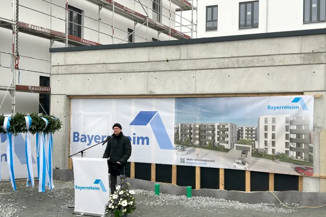 Richtfest Wohnbebauung Straubing
