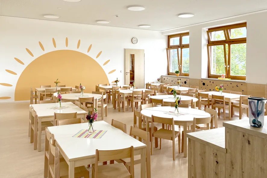 Neuer Kindergarten und Kinderhort in der Grundschule Stallwang