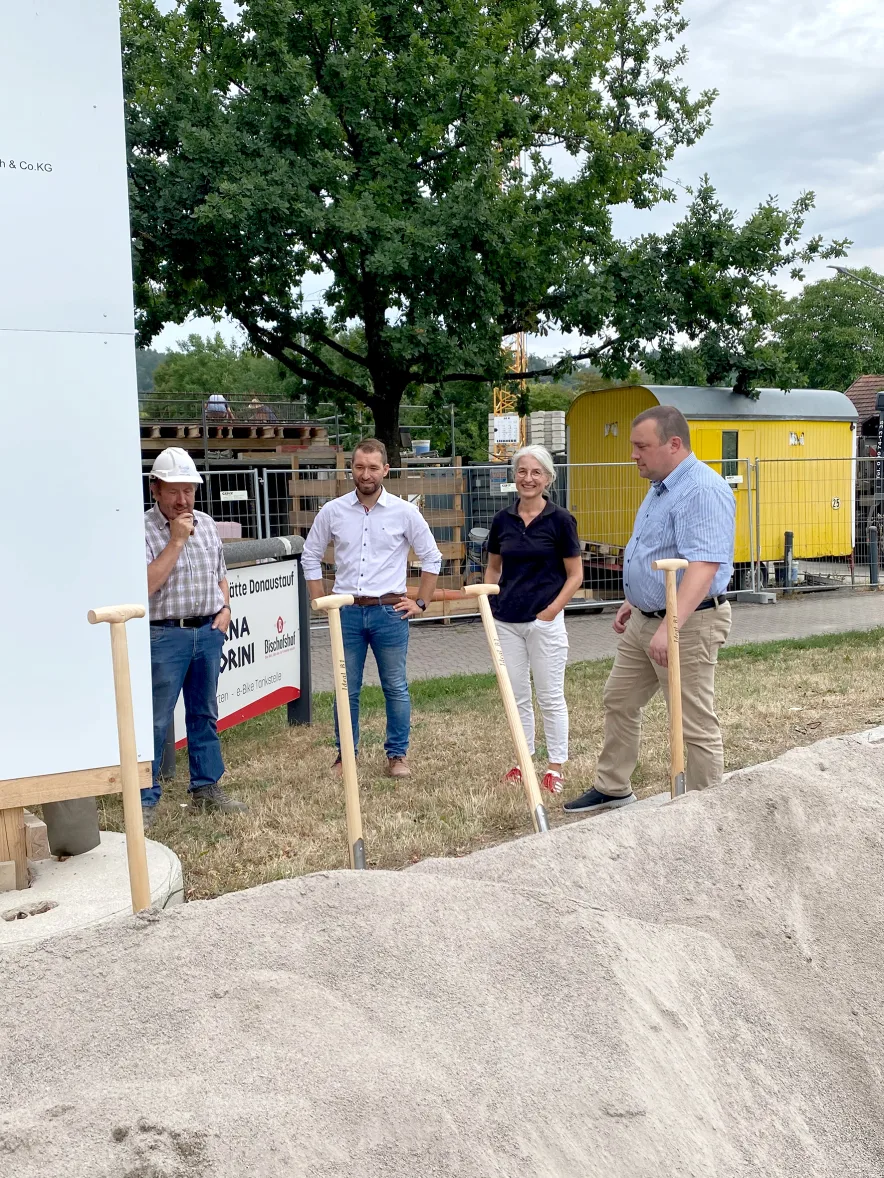 Spatenstich Erweiterung Sporthalle Donaustauf