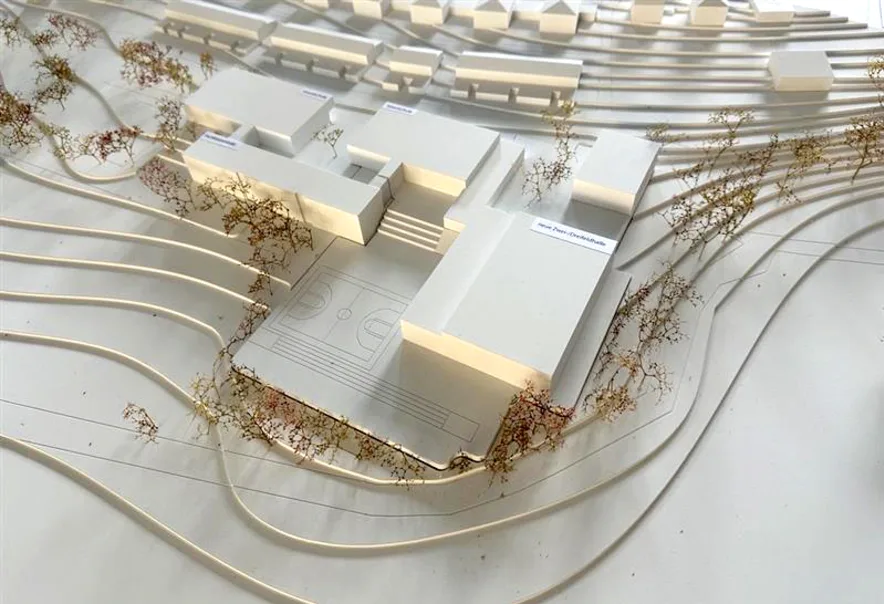 Modell neues Schulzentrum Wenzenbach