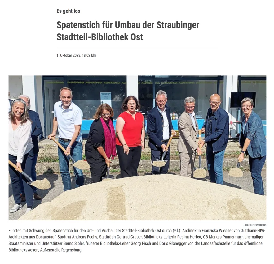 Spatenstich für den Um- und Ausbau