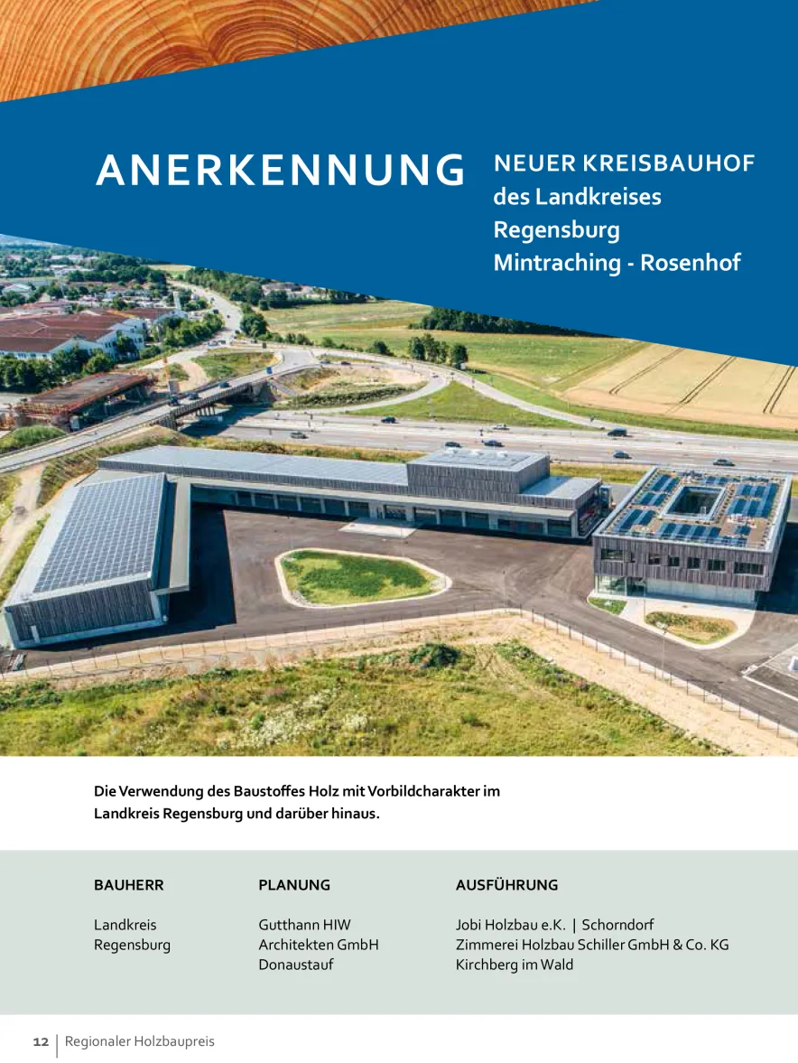 Auszug Broschüre Regionaler Holzbaupreis