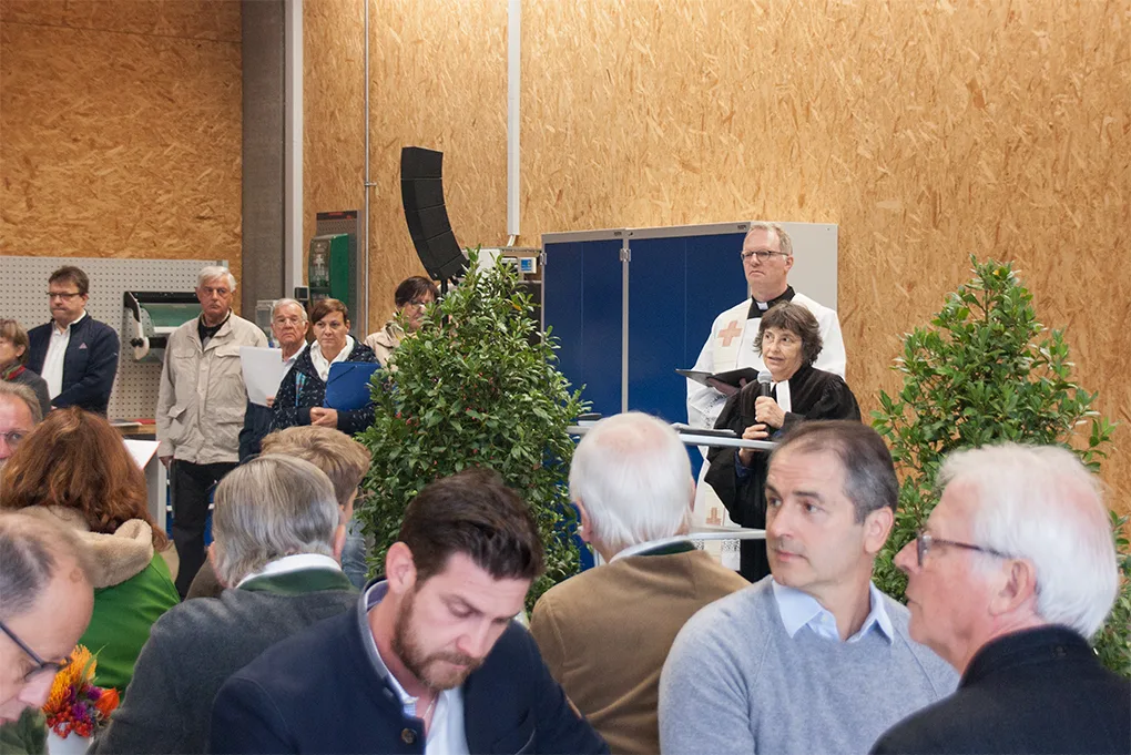 Die beiden Geistlichen Pfarrer Klaus Beck und Pfarrerin Margarete Ruf-Schlüter