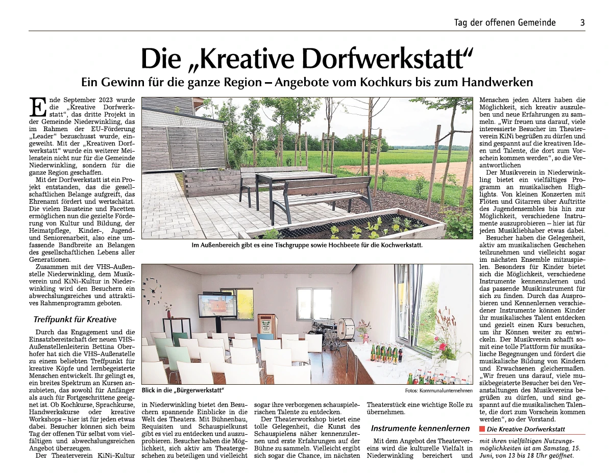 Kreative Dorfwerkstatt