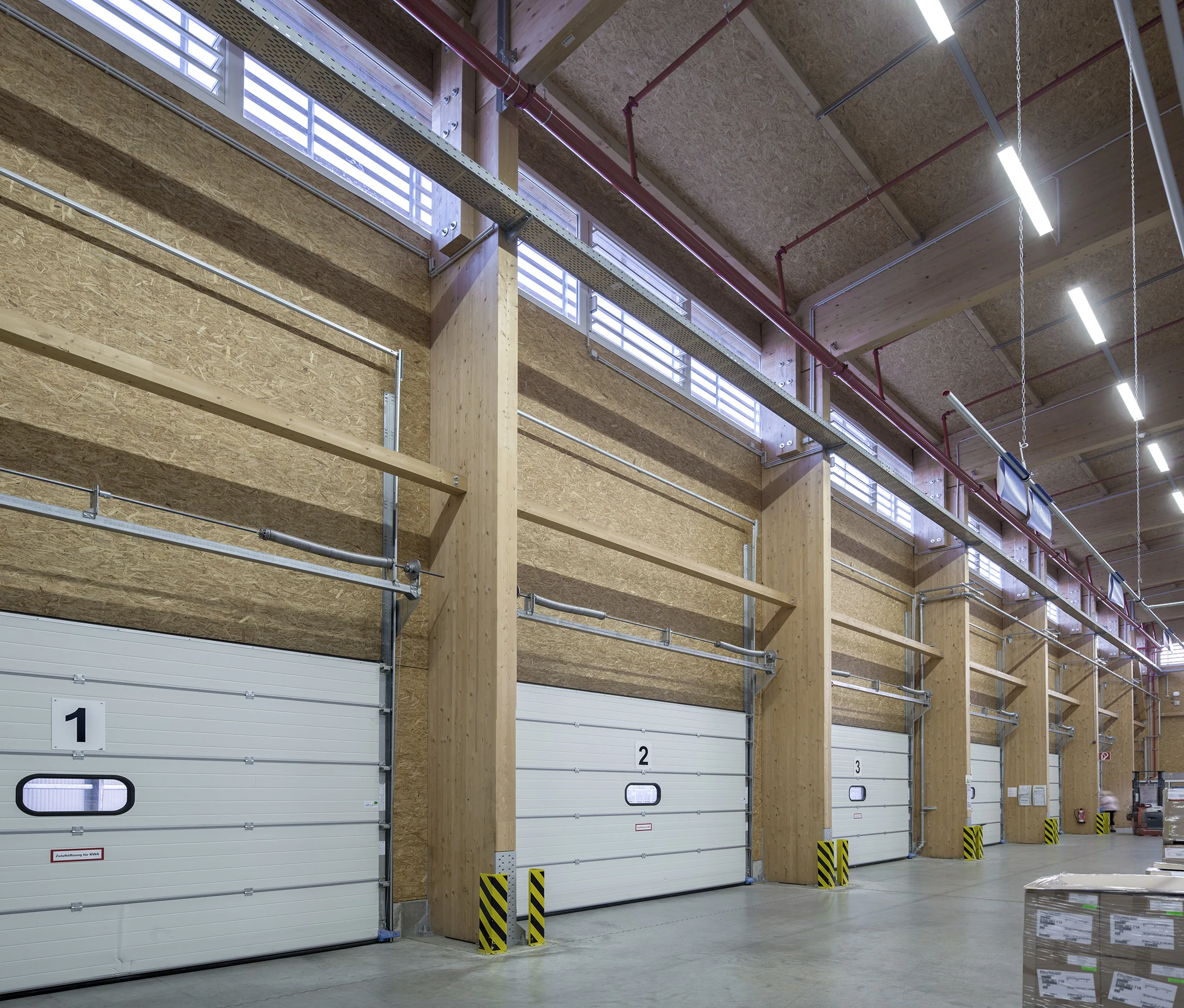 Blick auf die Andockstationen - Innen