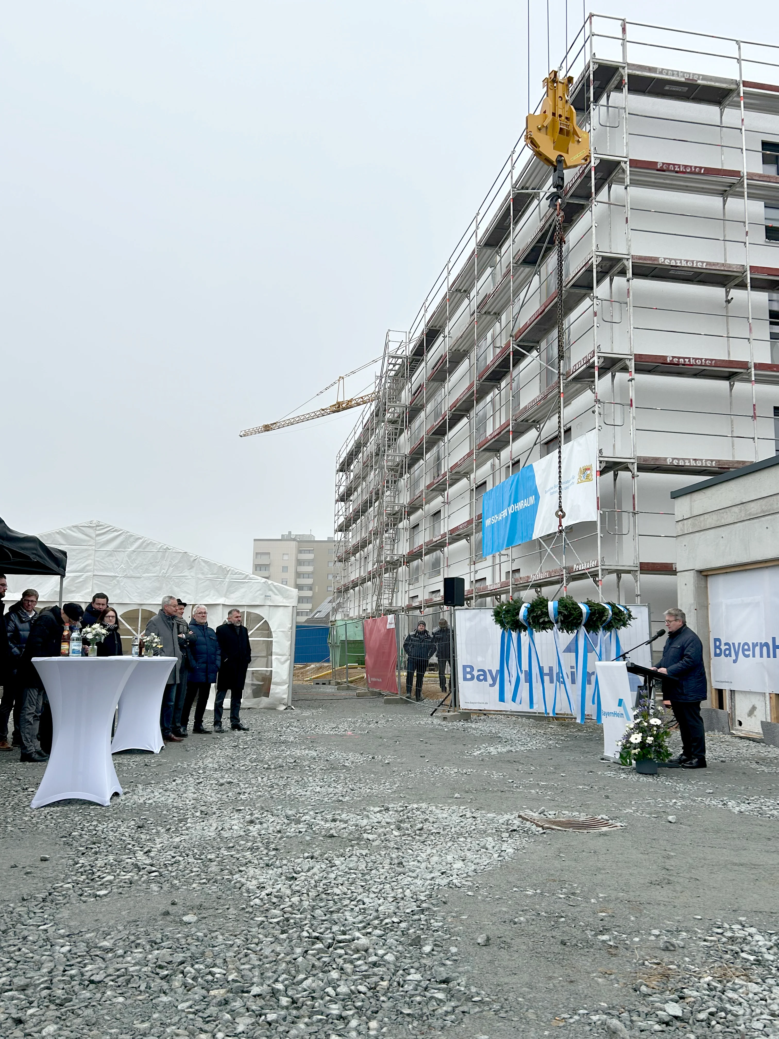 Richtfest Wohnbebauung Straubing
