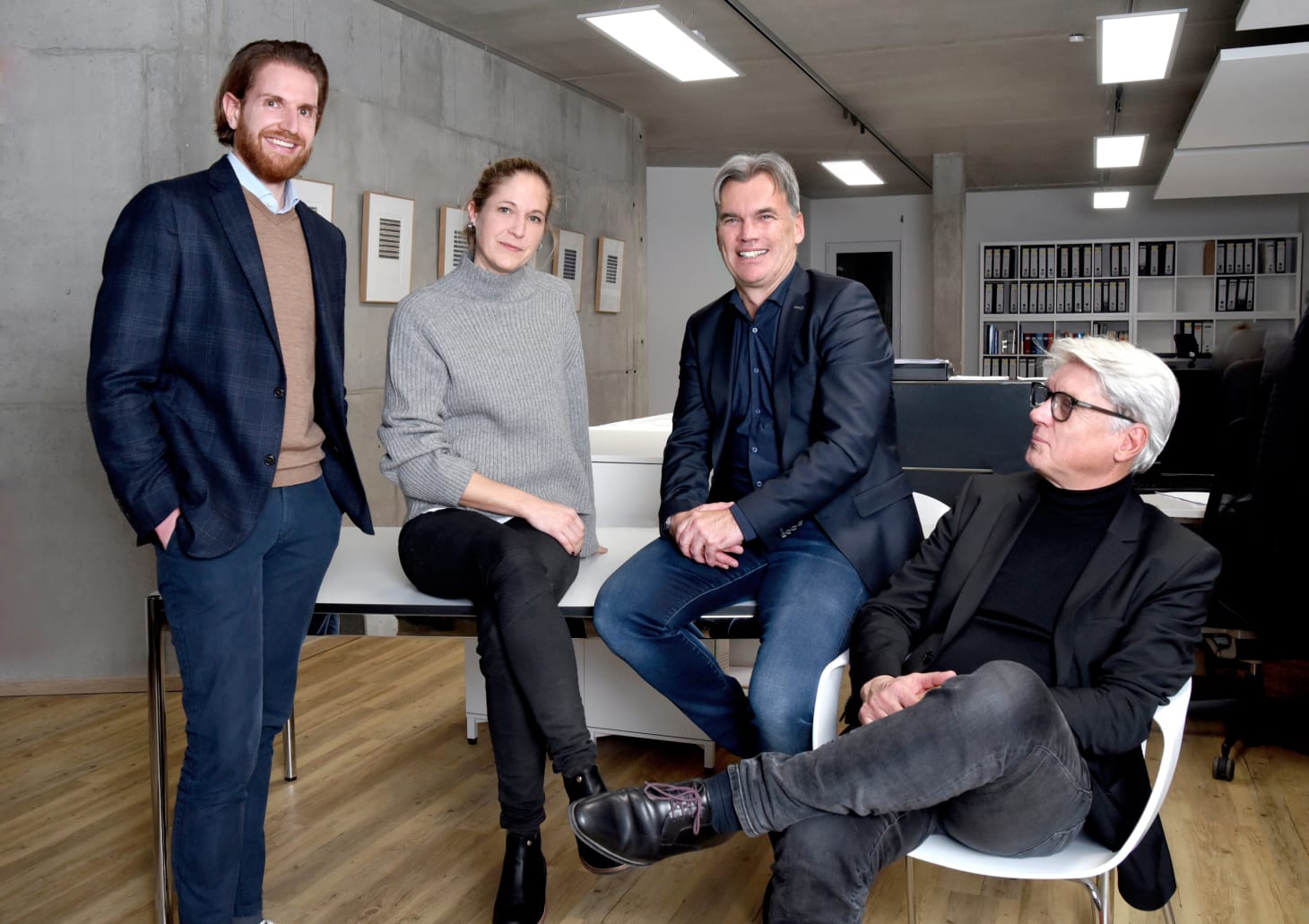 Julian Neuhoff, Anna Vogt, Joachim Gutthann und Christian Illner