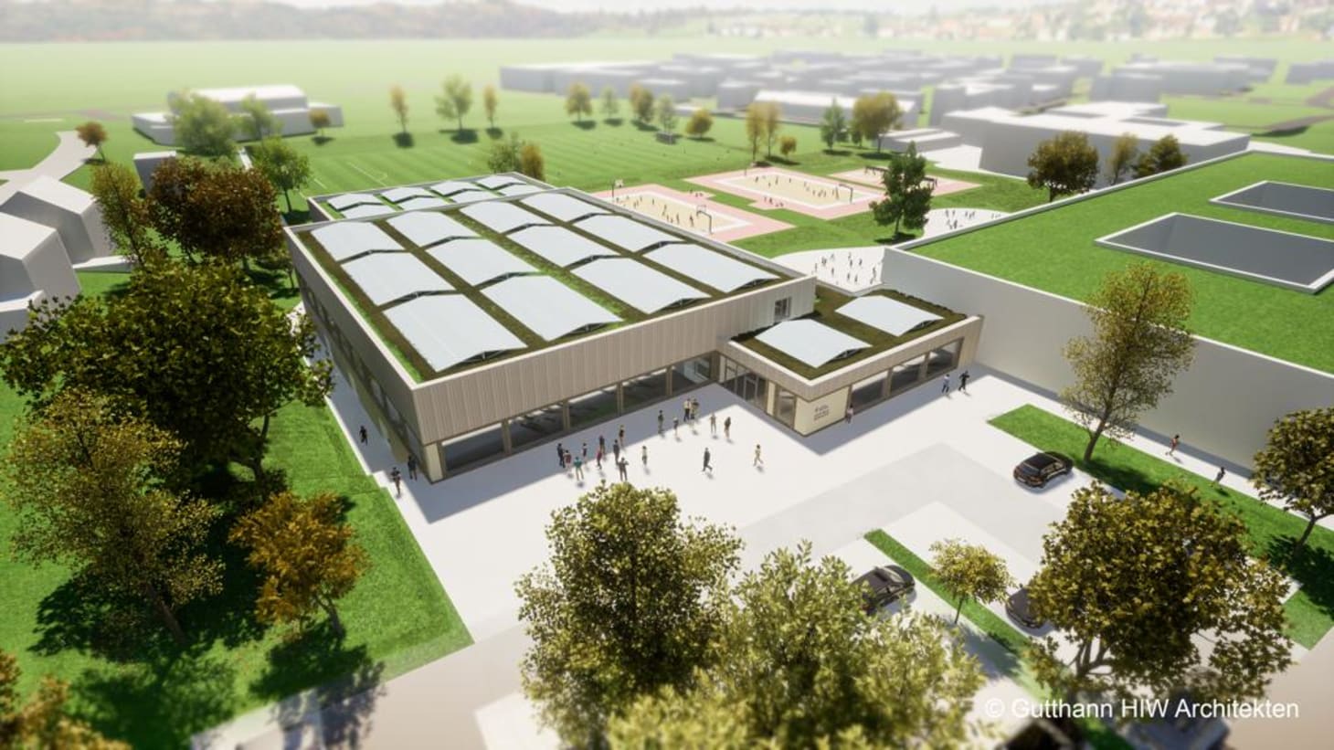 Geplante Sporthalle für Regenstauf