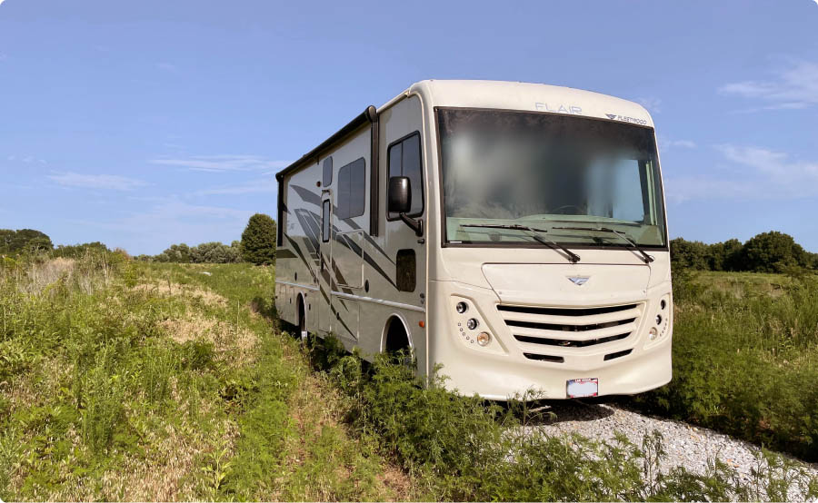 Class A RV for rent in Denver.